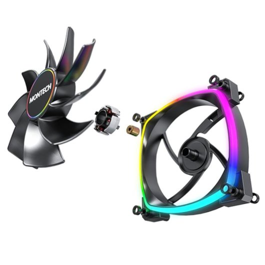 Kühlung Luft Montech 140 mm RX140 PWM LED RGB adressierbar