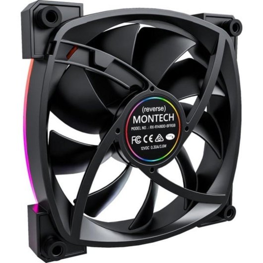 Kühlung Luft Montech 140 mm RX140 PWM LED RGB adressierbar