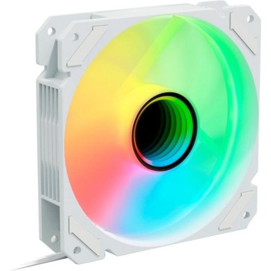 Kühlung Luft Sharkoon 120 mm SHARK Mirror PWM RGB Weiß Spiegeleffekt