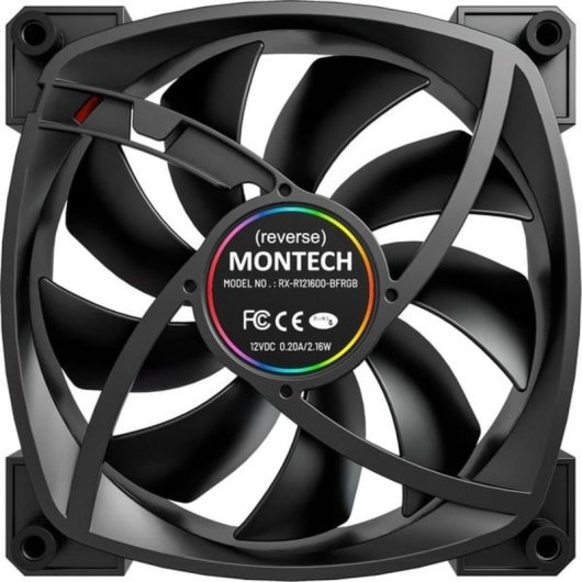 Kühlung Luft Montech RX120 PWM 120 mm LED RGB adressierbar