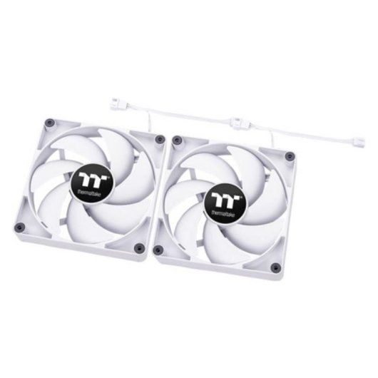 Refrigeración aire Thermaltake CT140 PC 140 mm 500-1500 RPM blanca pack 2