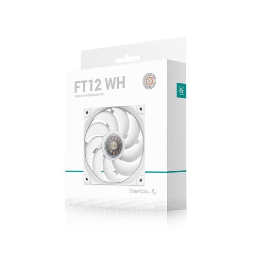 Refrigeração Ar DeepCool 120mm FT12 WH LED Branco PWM Silencioso
