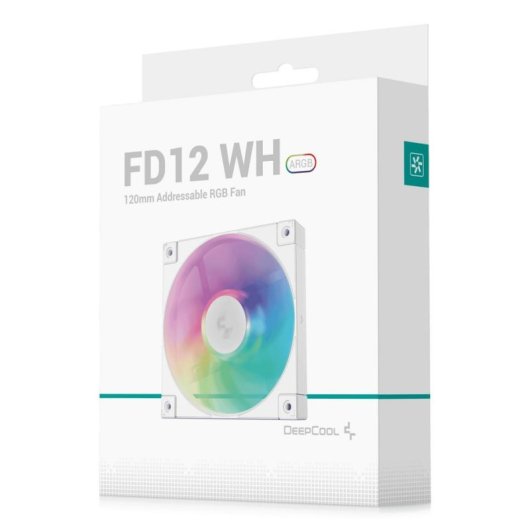 Kühlung Luft DeepCool 120 mm FD12 ARGB Weiß PWM RGB