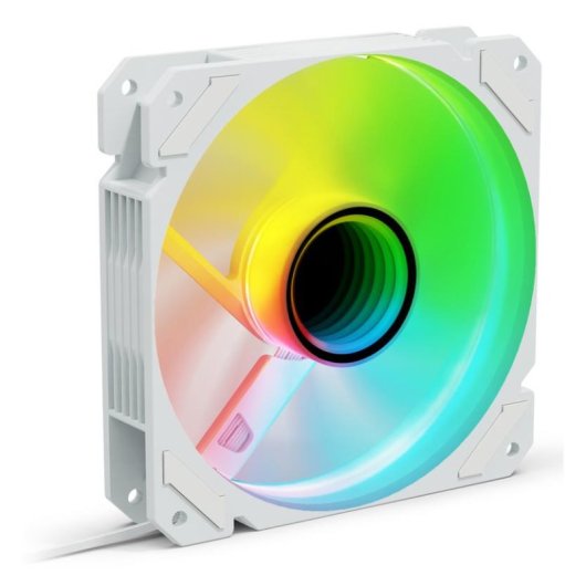 Kühlung Luft Sharkoon 120mm SHARK Mirror PWM RGB REVERSE Weiß