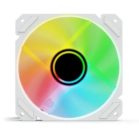 Kühlung Luft Sharkoon 120mm SHARK Mirror PWM RGB REVERSE Weiß