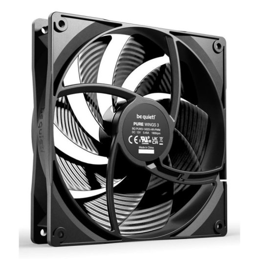 Refrigeração Ar Be quiet Pure Wings 3 140mm PWM alta velocidade triplo pack