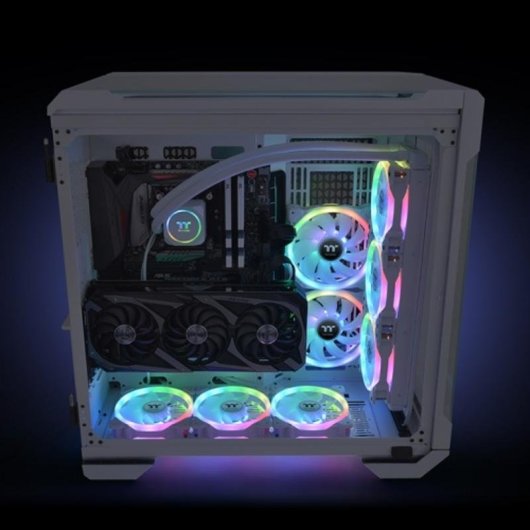 Raffreddamento Aria Thermaltake 140 mm SWAFAN 14 RGB Bianco 3 unità