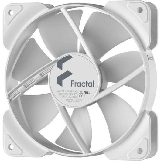 Kühlung Luft Fractal Design Aspect 12 RGB PWM Weiß 120 mm