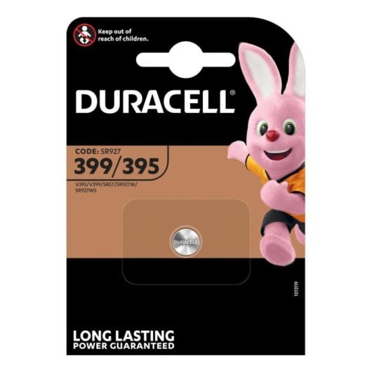 Pila de botón Duracell 399/395 SR57 Óxido de plata 1,5 V
