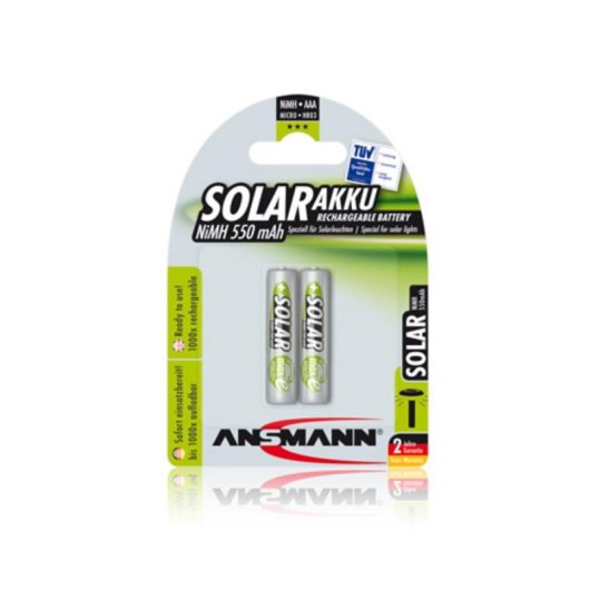 Wiederaufladbare Batterie Ansmann AAA NiMH 550 mAh, 2 Stück
