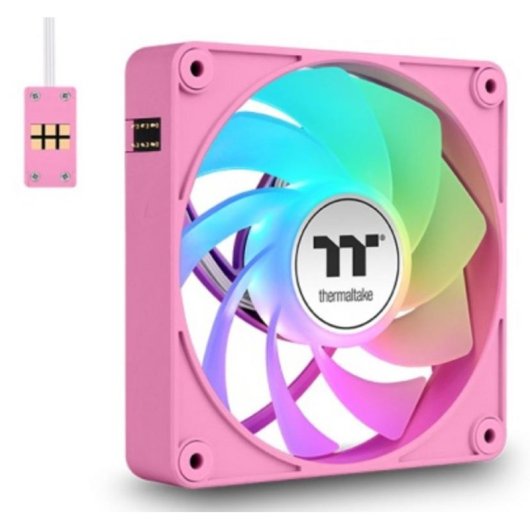 Raffreddamento Aria Thermaltake 3 Ventole 12 cm CT120 EX ARGB Sync Rosa Neon