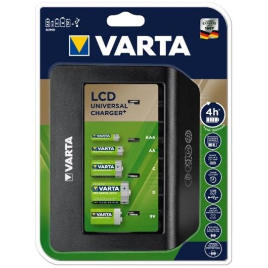 Ladegerät VARTA Universal Charger+ 9V AA AAA C D USB