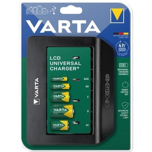 Ladegerät VARTA Universal Charger+ 9V AA AAA C D USB