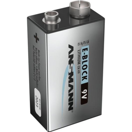 Pila Ansmann 9V E-Block litio 10,8 V