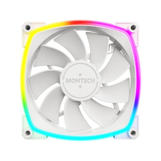 Refrigeración Aire Montech RX120 PWM 120 mm Blanco LED RGB direccionable