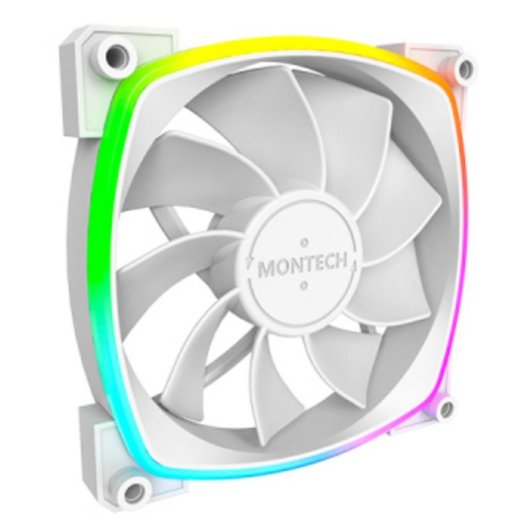 Refrigeración Aire Montech RX120 PWM 120 mm Blanco LED RGB direccionable