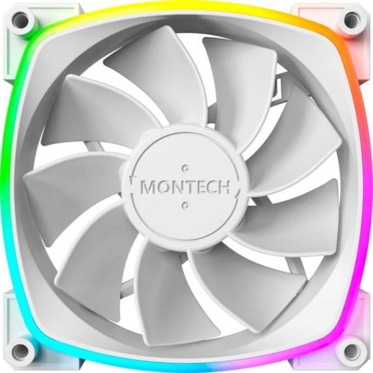 Refrigeración Aire Montech RX120 PWM 120 mm Blanco LED RGB direccionable