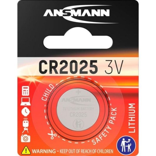 Ansmann CR2025 Knopfzelle 3V Lithium-Ion 1 Stück