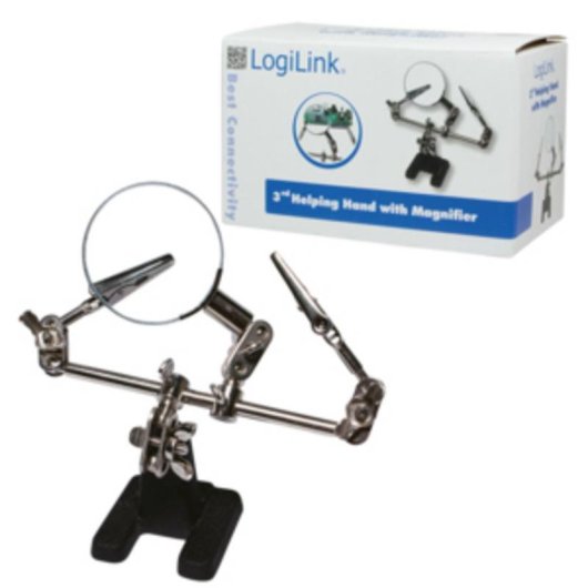 Suporte de soldadura com lupa LogiLink WZ0034 Aço inoxidável