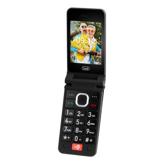 Trevi FLEX PLUS 95 4G 2.8" Klapphandy mit Taschenlampe Schwarz