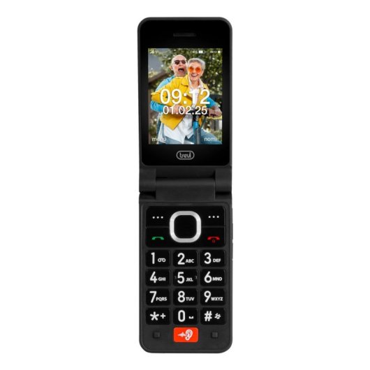 Trevi FLEX PLUS 95 4G 2.8" Klapphandy mit Taschenlampe Schwarz
