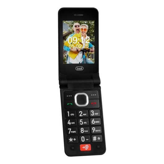 Trevi FLEX PLUS 95 4G 2.8" Klapphandy mit Taschenlampe Schwarz