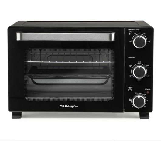 Horno Sobremesa Orbegozo HOT 220 22L 45cm Grill Convección Clase G Negro