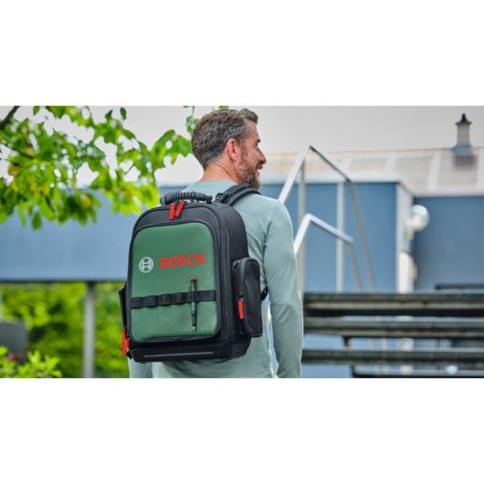 Zaino portautensili Bosch 60 pezzi Base impermeabile Spallacci ergonomici