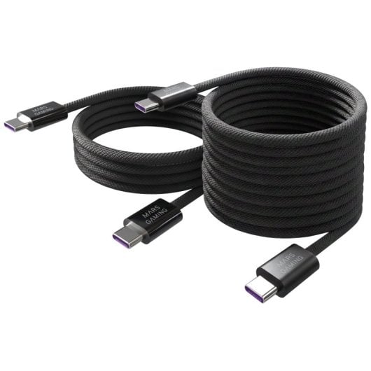 Câble Mars Gaming MCA-100X2 USB-C Magnétique 100W 2m 1m Pack