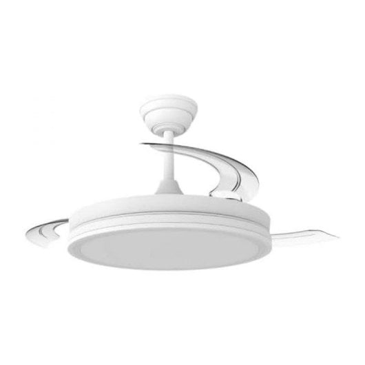 Bilke Beach Night Ventilador de Techo LED 48W Aspas Retráctiles Motor DC