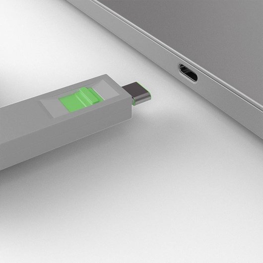 Blocca porte USB-C Lindy con chiave - 5 pezzi