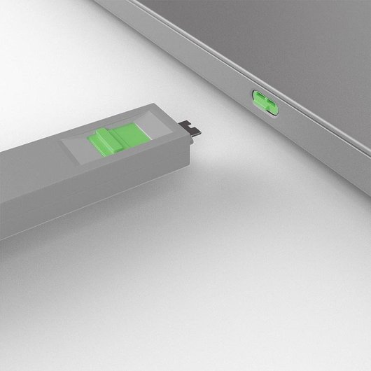 Blocca porte USB-C Lindy con chiave - 5 pezzi