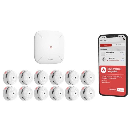 Allarme X-Sense FS121 Bianco Interno Connettività AC Batteria 50 m 100 dB