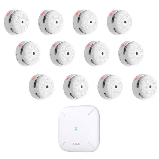 Allarme X-Sense FS121 Bianco Interno Connettività AC Batteria 50 m 100 dB