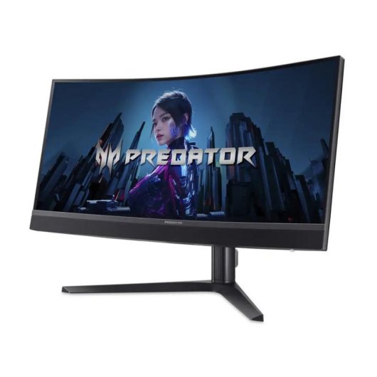 Monitor PC Acer Predator X34V3bmiiphuzx 34" UltraWide Quad HD 180Hz VA Curvo HDR1000 1ms FreeSync