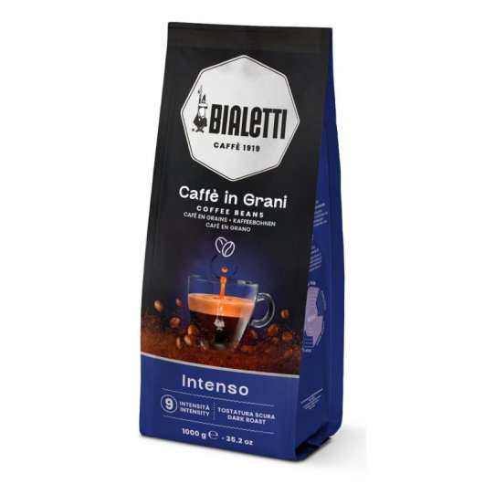 Café em grão Bialetti Intenso 1 kg Torrefação Escura