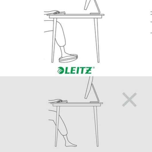 Ergonomische Fußstütze Leitz Ergo Schwingbar Verstellbar Grau