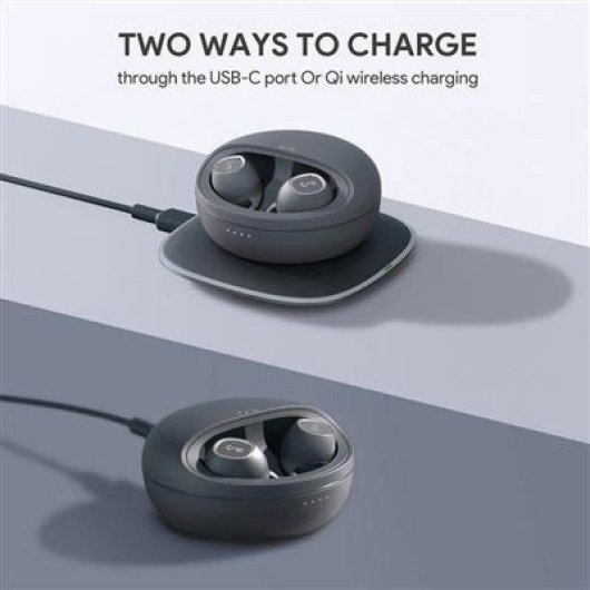 Auricolari Aukey EP-T10 wireless Bluetooth 5.0, controllo touch, grigio