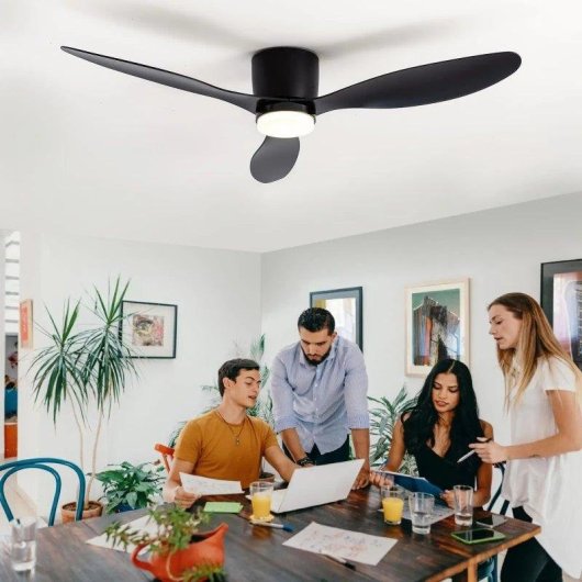 Deckenventilator mit Licht Generica 30W 132cm 6 Stufen DC-Motor Fernbedienung
