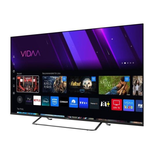 TV Smart Tech QLED 50QV02K 50" 4K UltraHD 60Hz Smart TV VIDAA HDR10 Dolby Vision