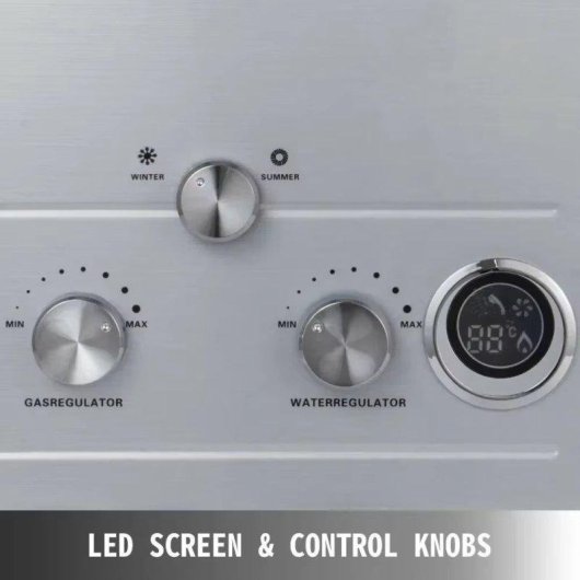 Chauffe-eau instantané Générique 18L 36kW mural extérieur LED sécurité