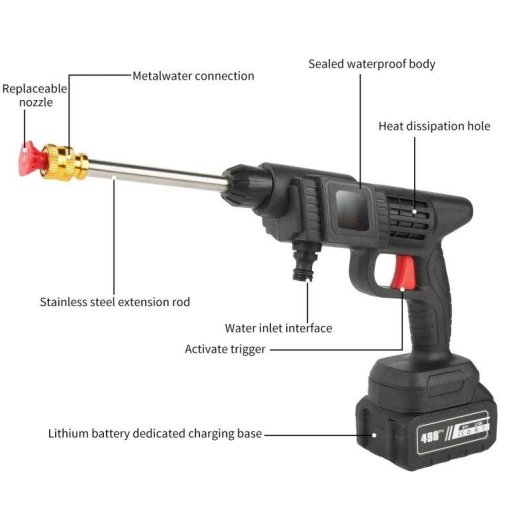 Hidrolavadora Inalámbrica Autrucker 50 BAR 10000mAh