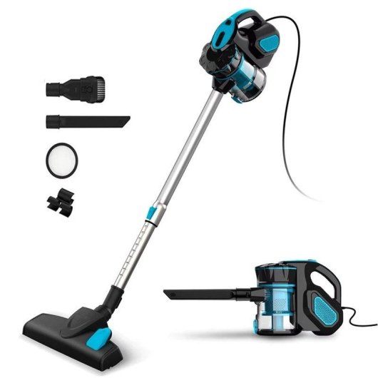 Aspirador vertical y de mano Autrucker 600W 18kPa 1L filtro HEPA lavable