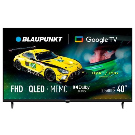 TV Blaupunkt QLED 40QCG6000S 40" Full HD 60Hz Smart TV Google TV HDR10 Dolby Audio