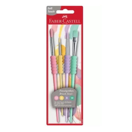 Pinsel-Set Pastel Soft Touch Faber-Castell 4 Größen