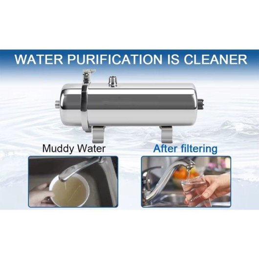 Purificatore d'acqua Autrucker PVDF 0,01um SUS304 1000L Lavabile Cucina