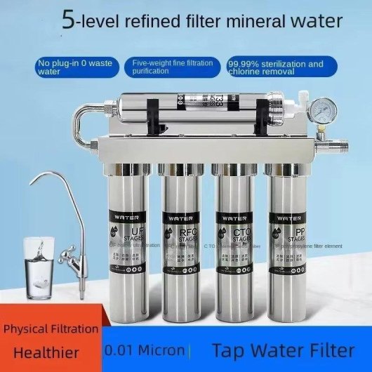 Purificatore d'acqua Autrucker CL-12 5 stadi acciaio inox