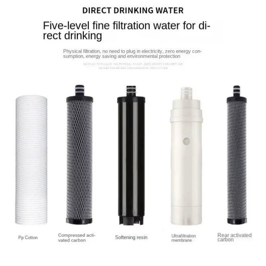 Purificatore d'acqua Autrucker CL-12 5 stadi acciaio inox