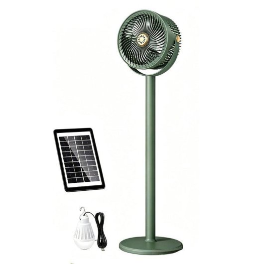 Tragbarer Solarventilator Autrucker 4000mAh 5 Stufen Campinglampe Abnehmbar