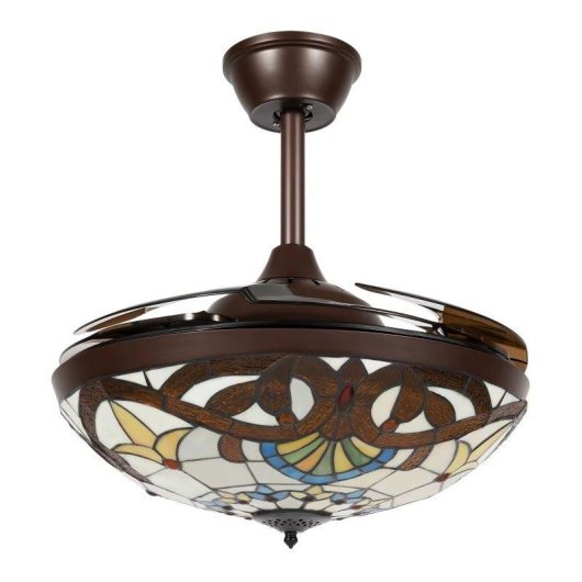Deckenventilator mit Licht Autrucker 56W 42'' 6 Stufen Einklappbare Flügel Fernbedienung